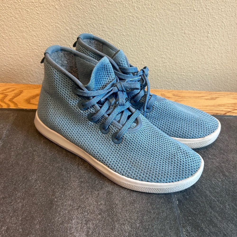 Allbirds Light Blue Mesh High-Top Sneakers